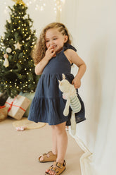 @Vestido Plano Boleros Niña Junior