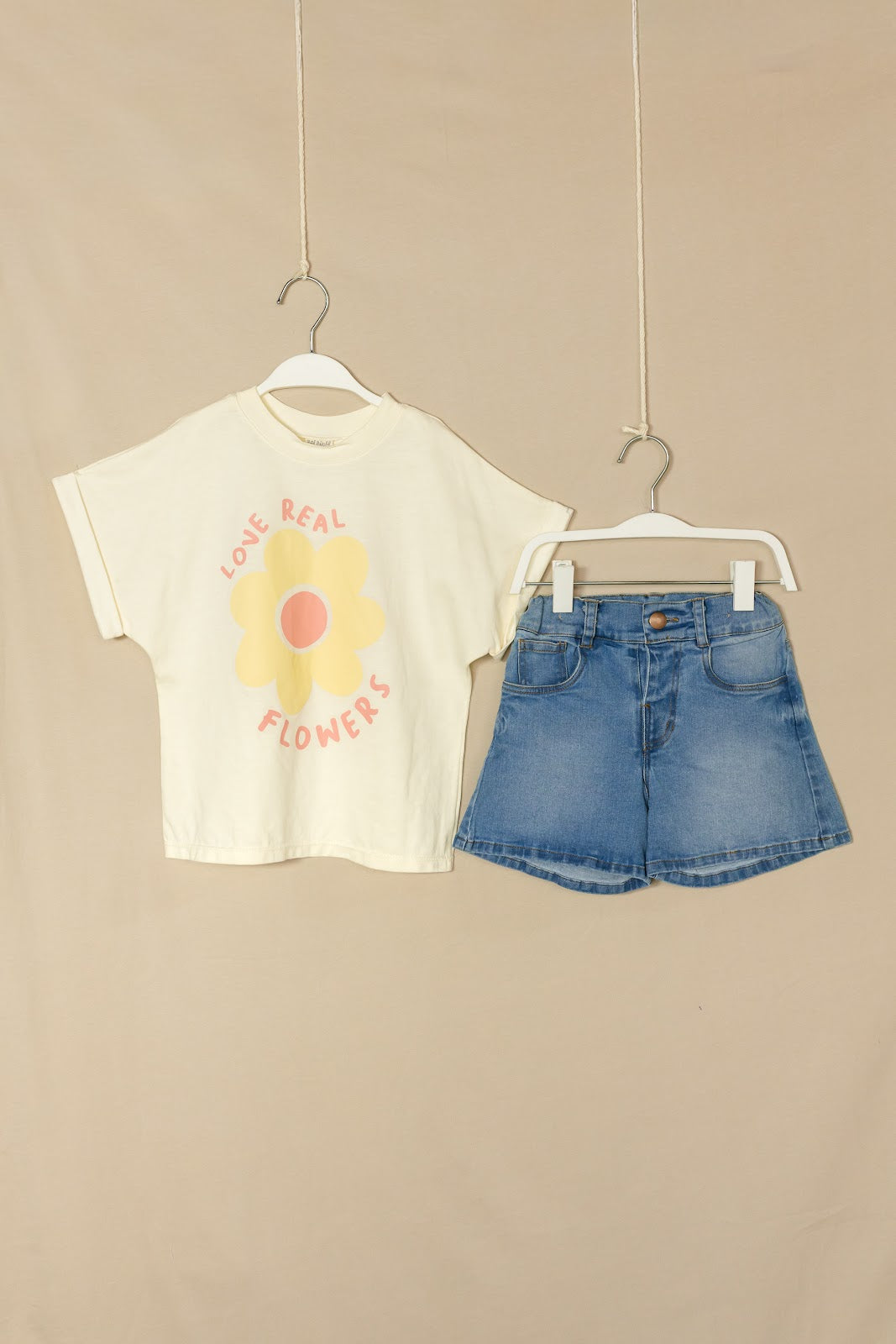 Conjunto Short Indigo - Beige