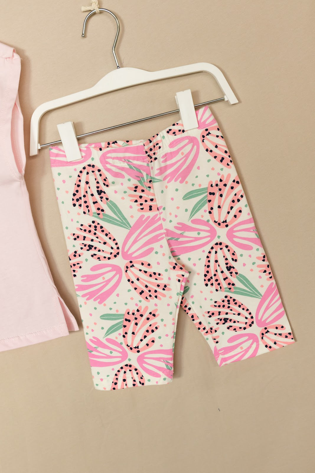 Conjunto Biker Flores - Rosado
