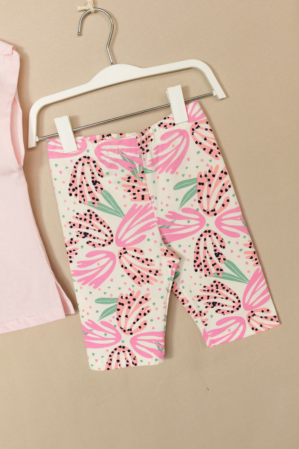 Conjunto Biker Flores - Rosado