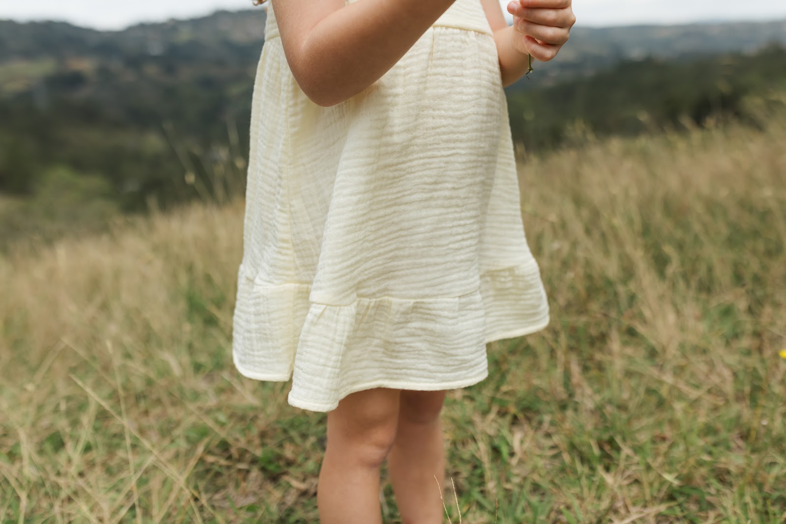 Vestido Recogido Campesina - Mantequilla