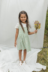 Vestido Flores Top Interno - Verde