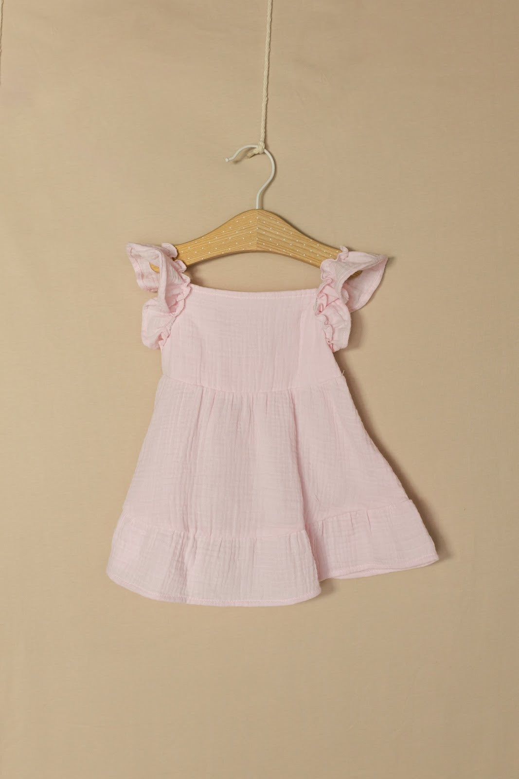 Vestido Recogido Campesina - Rosado