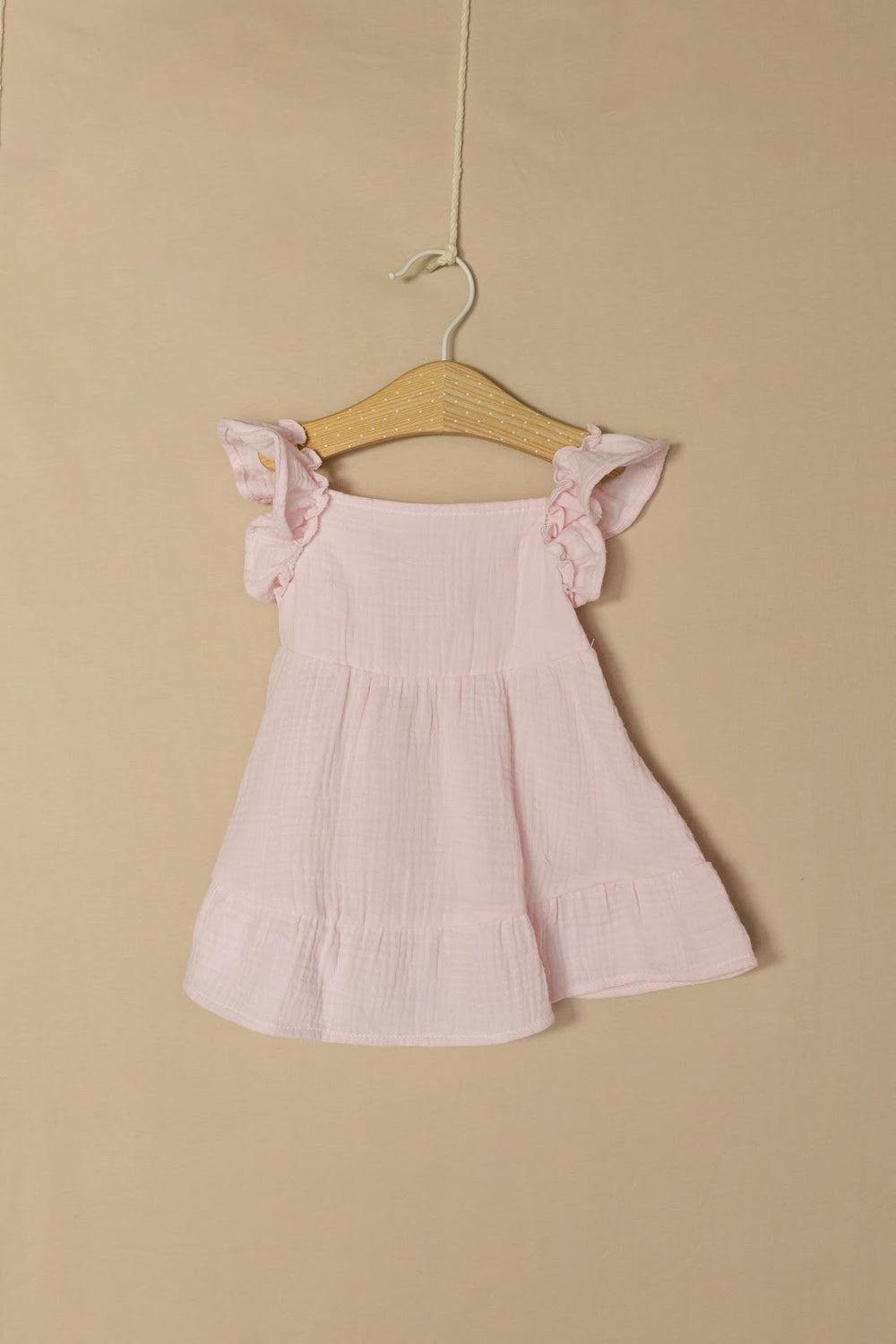 Vestido Recogido Campesina - Rosado