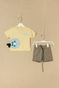 Conjunto Bermuda Fish - Mantequilla
