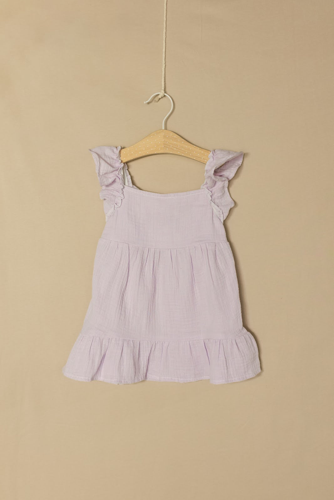 Vestido Recogido Campesina - Lila