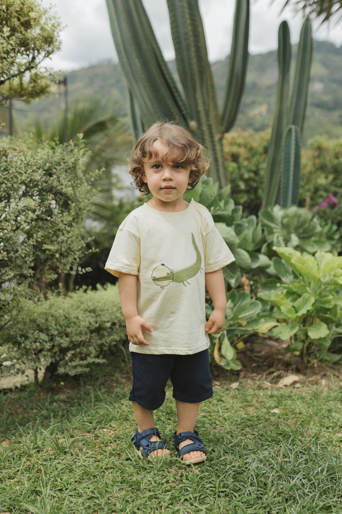 Set Bermuda Niño Bebe Cocodrilo Austronauta
