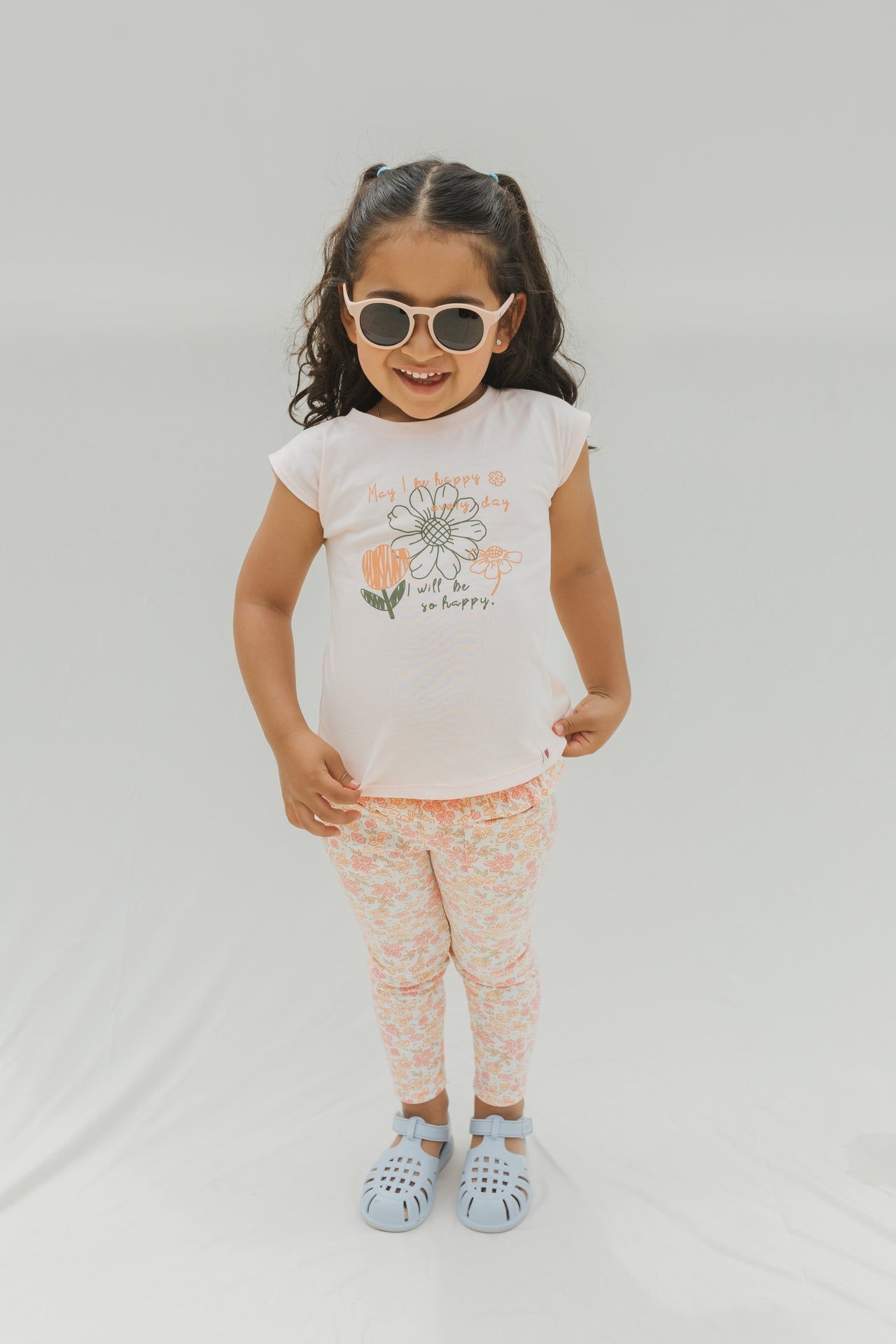 Set Legings Niña Bebe Flowers