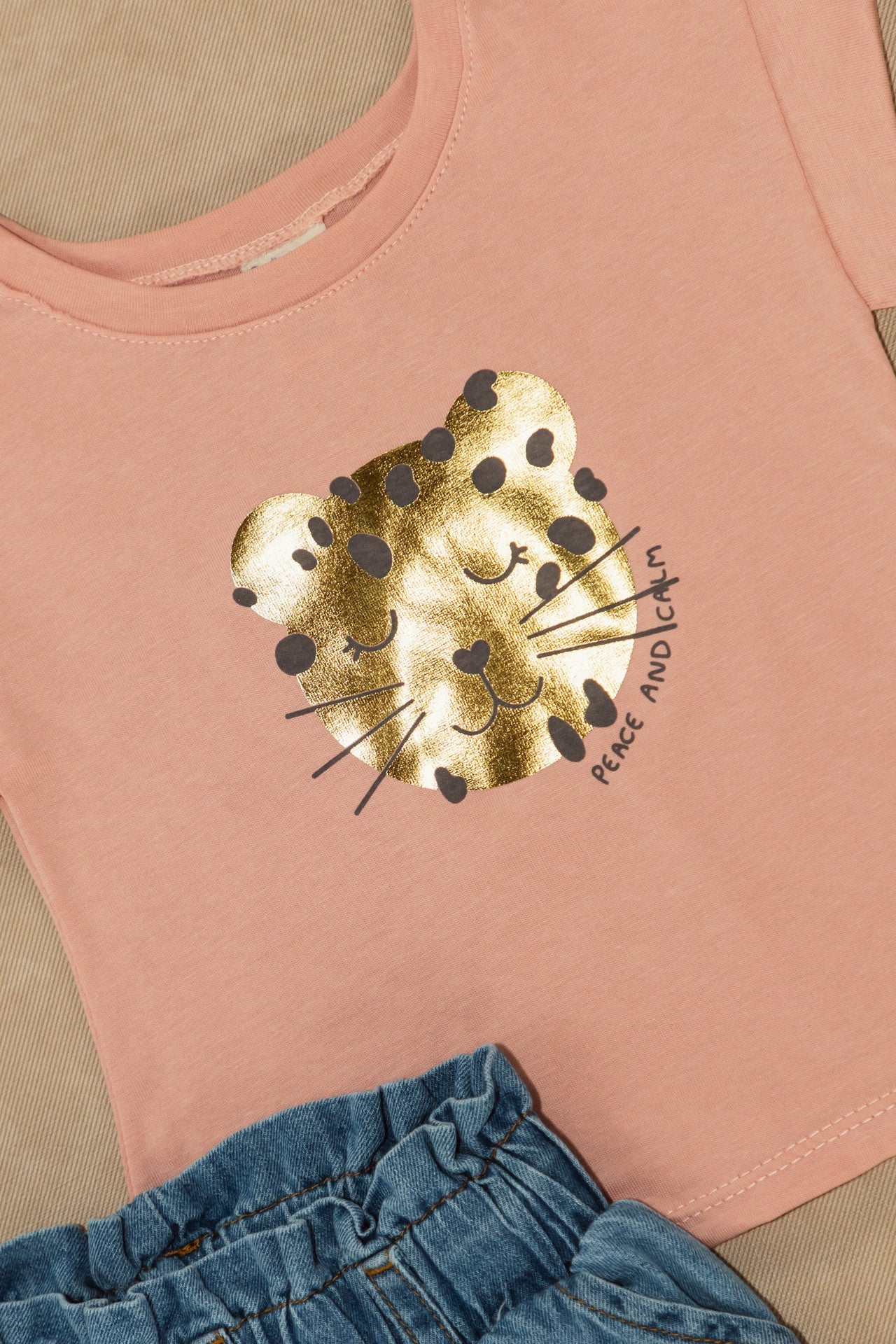 @CONJUNTO JEAN INDIGO NIÑA BEBE BOLSA DE PAPEL