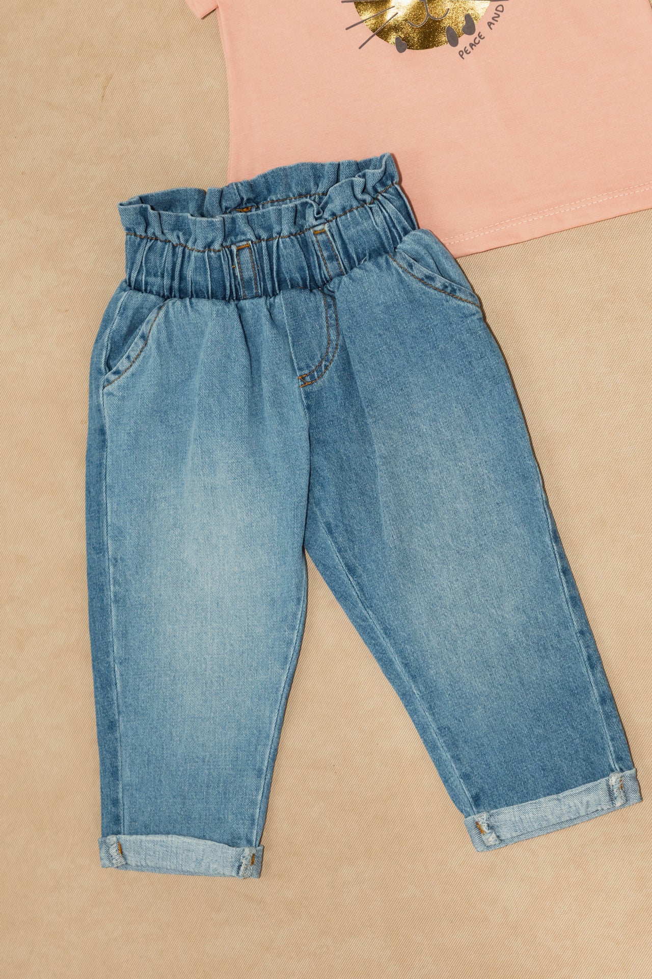 @CONJUNTO JEAN INDIGO NIÑA BEBE BOLSA DE PAPEL