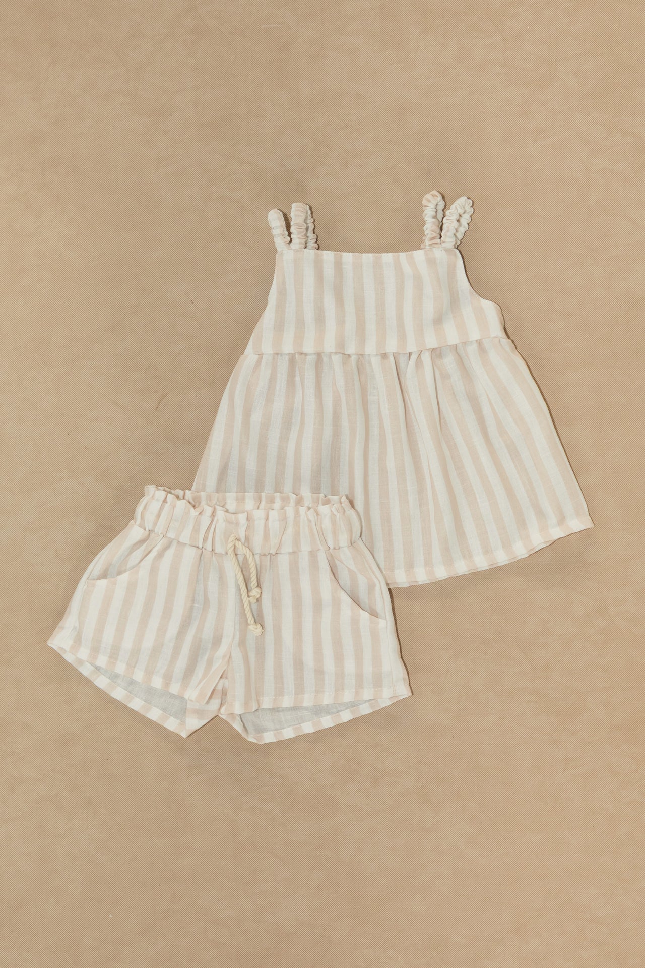 @SET SHORT NIÑA BEBE LINO