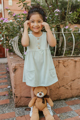 @VESTIDO NIÑA BEBE BOLSILLOS