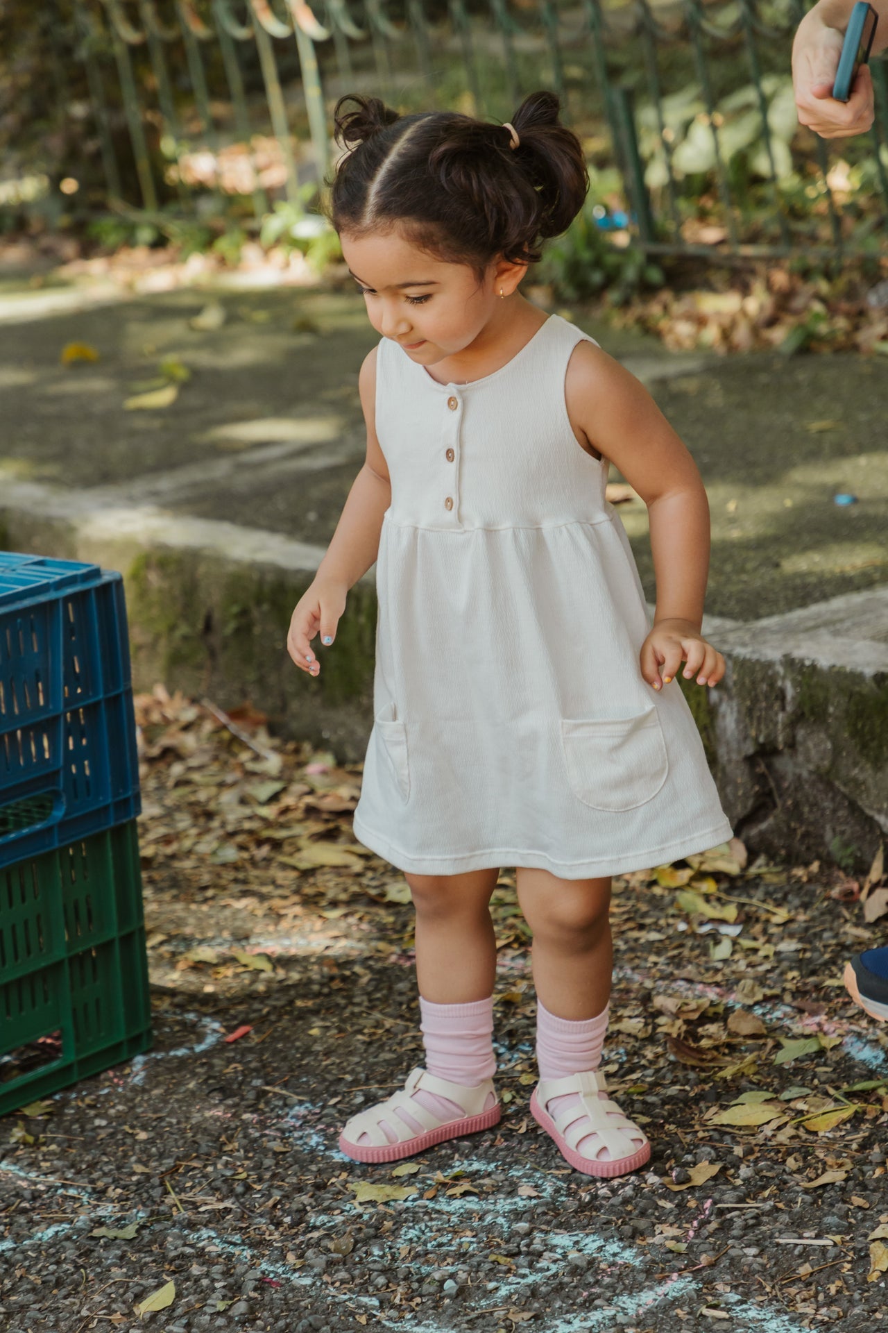 @VESTIDO NIÑA BEBE BOLSILLOS