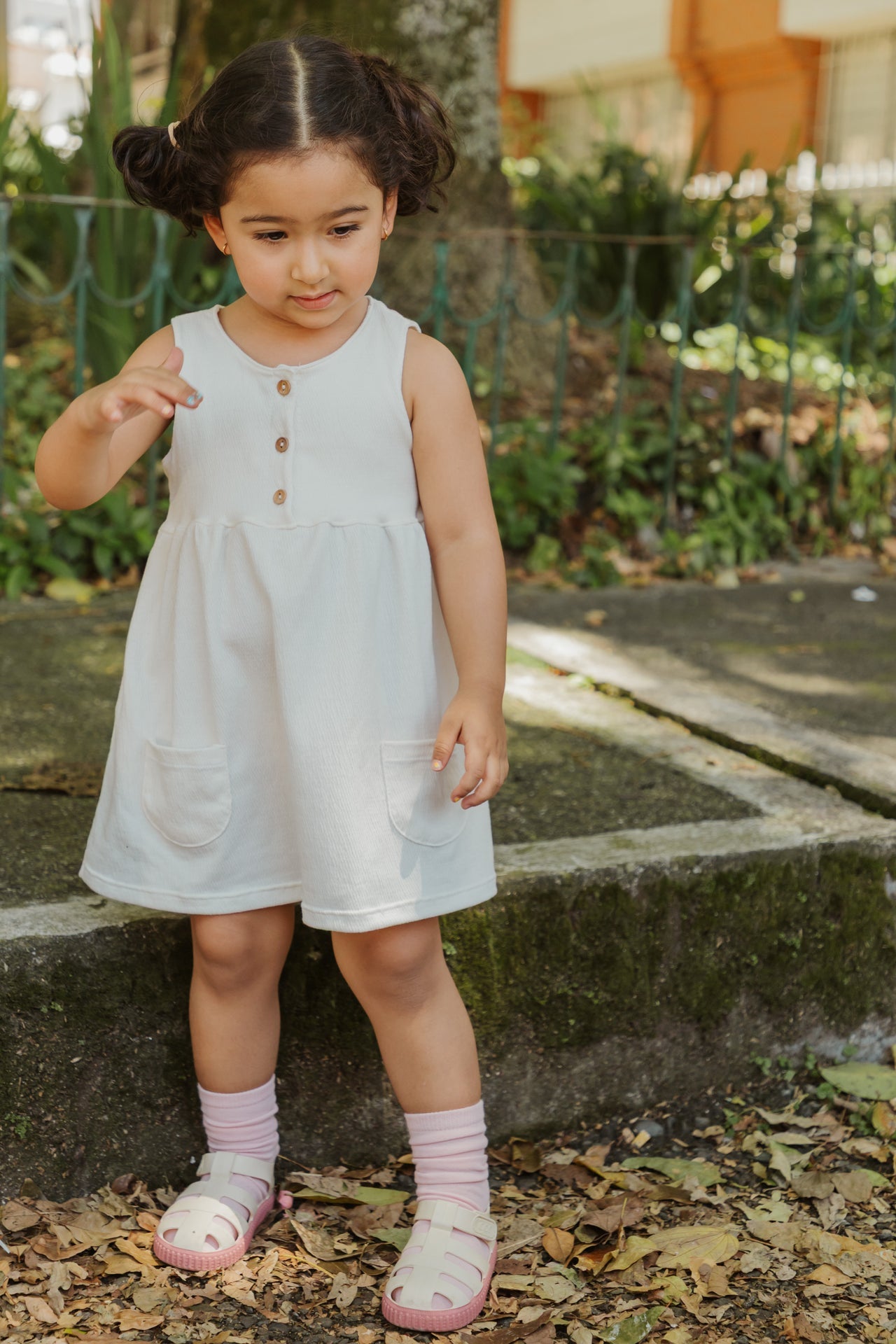 @VESTIDO NIÑA BEBE BOLSILLOS