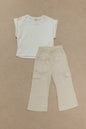 @CONJUNTO DE  PANTALÓN CARGO NIÑA