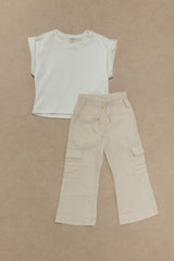 @CONJUNTO DE  PANTALÓN CARGO NIÑA