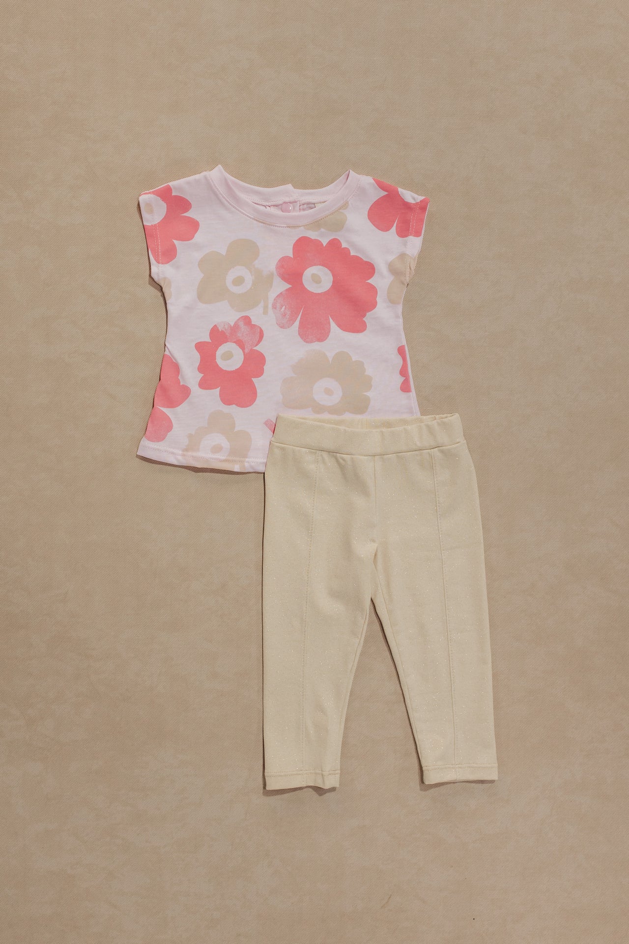 Conjunto Leggins Niña Bebe Fondeo Brillos