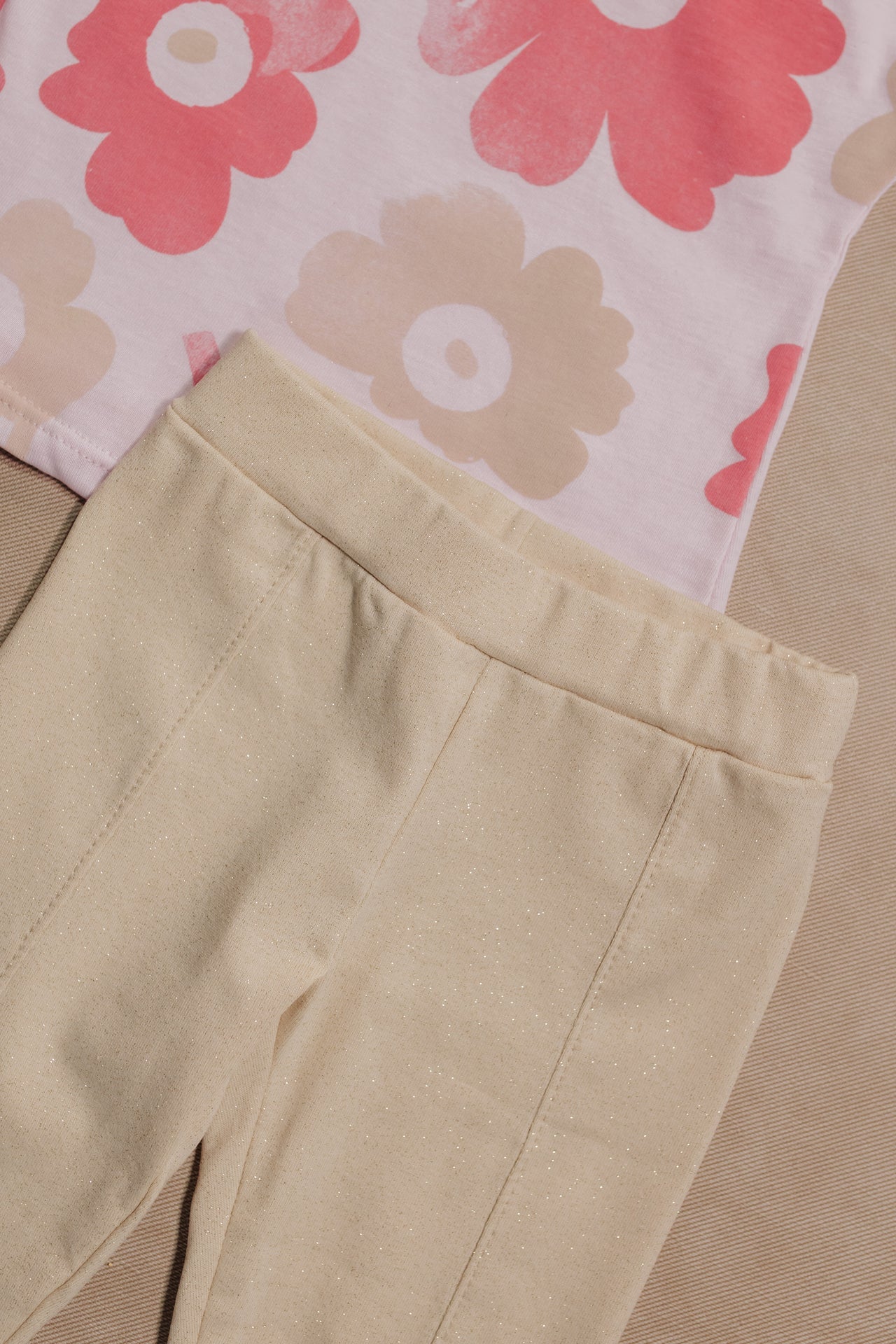 Conjunto Leggins Niña Bebe Fondeo Brillos