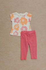 Conjunto Leggins Niña Bebe Fondeo Brillos