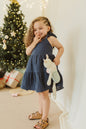 @Vestido Plano Boleros Niña Junior