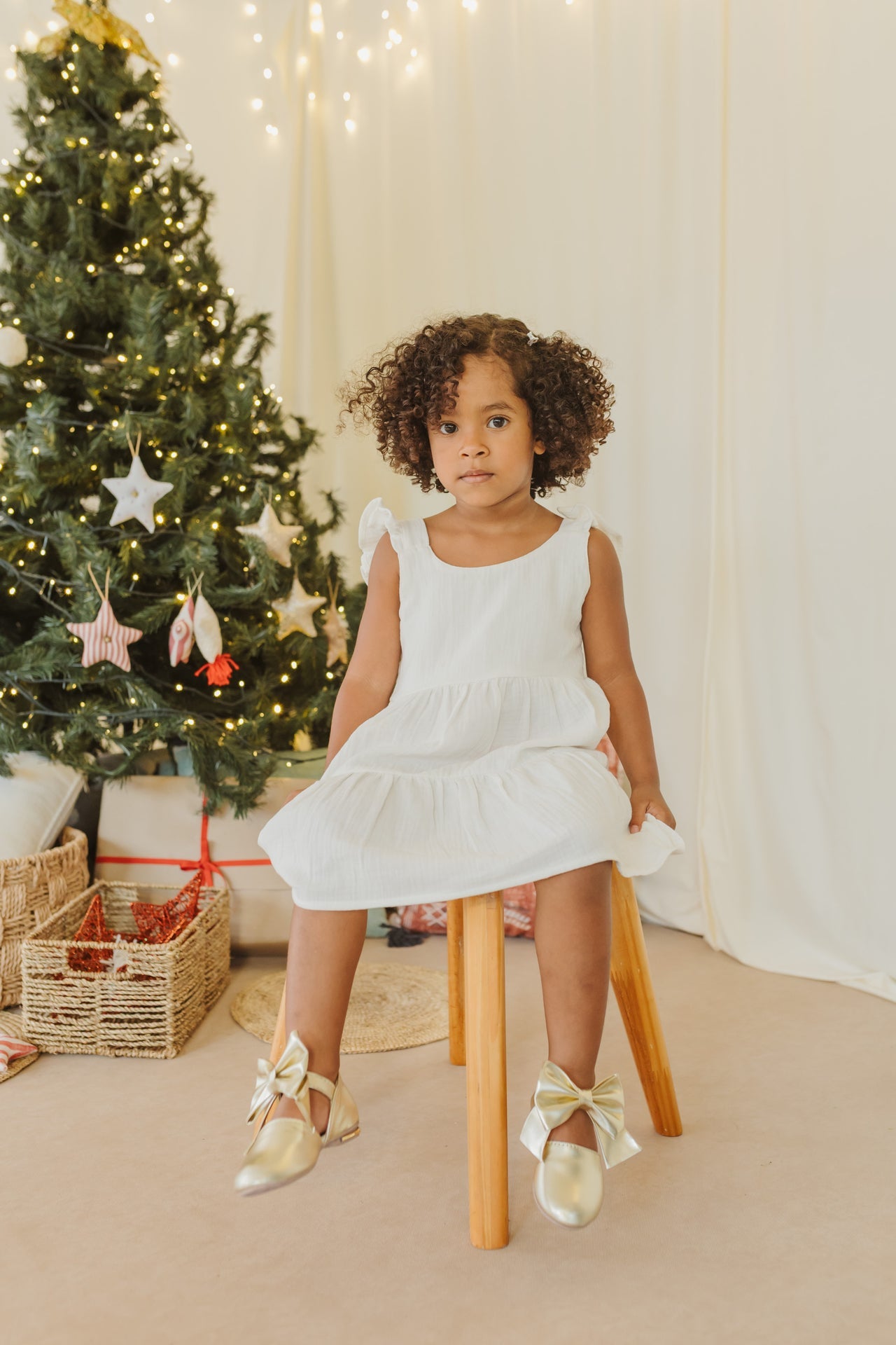 @VESTIDO NIÑA BEBE RECOGIDO EN TIRANTES