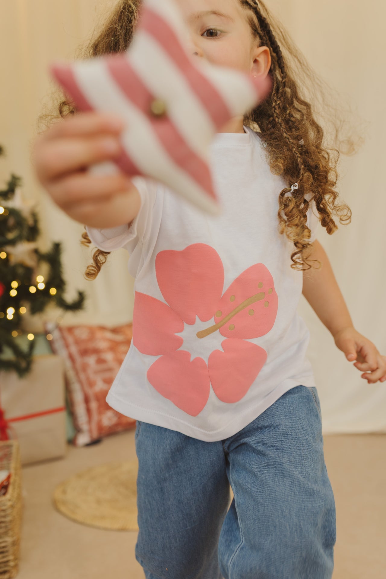 SET NIÑA BEBE JEAN FLOWER