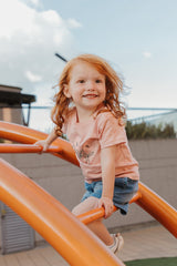 @Conjunto Short Jean Niña bebé FLORECILLAS