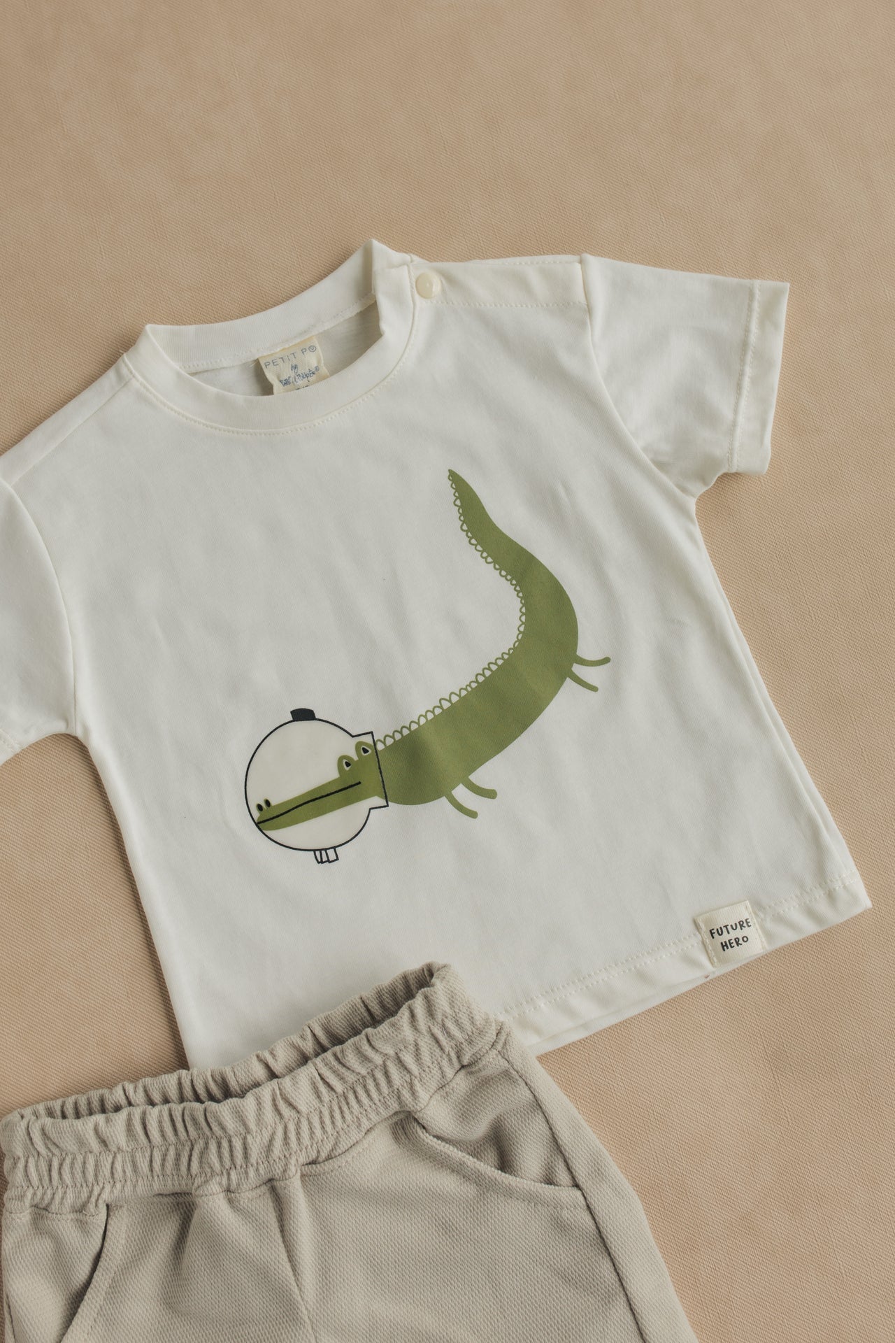 Set Bermuda Niño Bebe Cocodrilo Austronauta