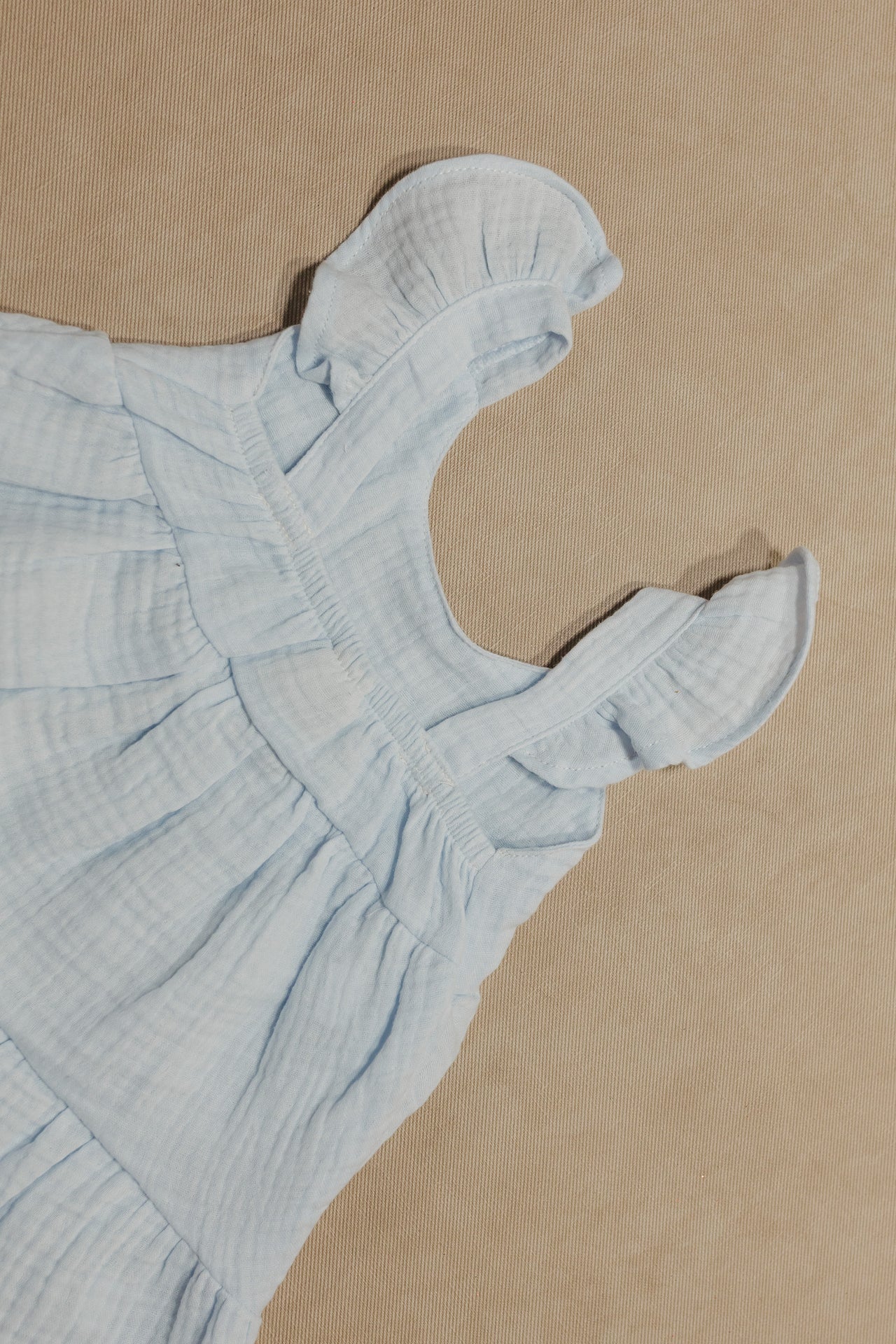 @VESTIDO NIÑA BEBE RECOGIDO EN TIRANTES