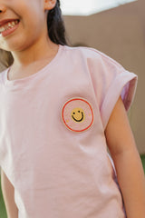 @Conjunto Short Niña Grande Aplique CARITA