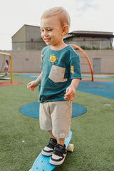 Conjunto bermuda niño bebé DINOS