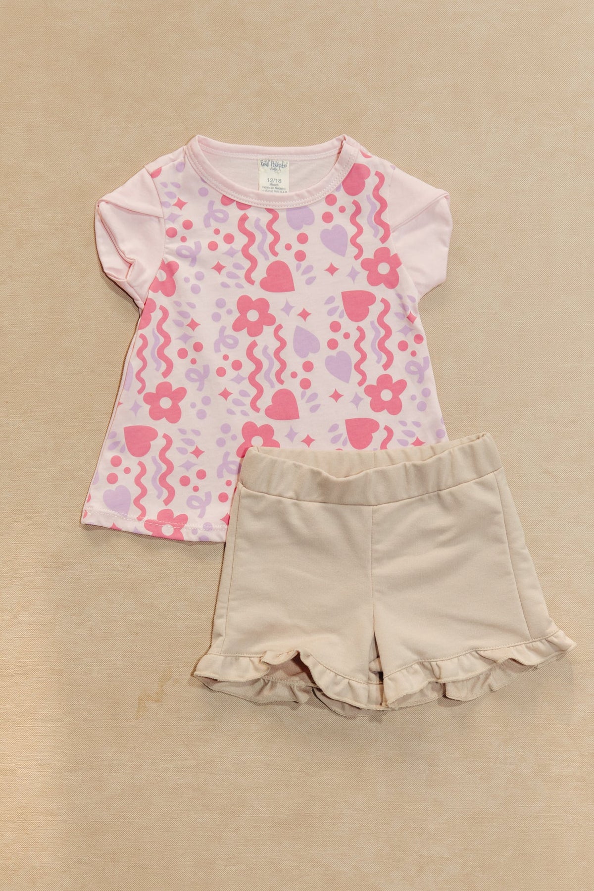 @CONJUNTO SHORT NIÑA BEBE BOLERITO