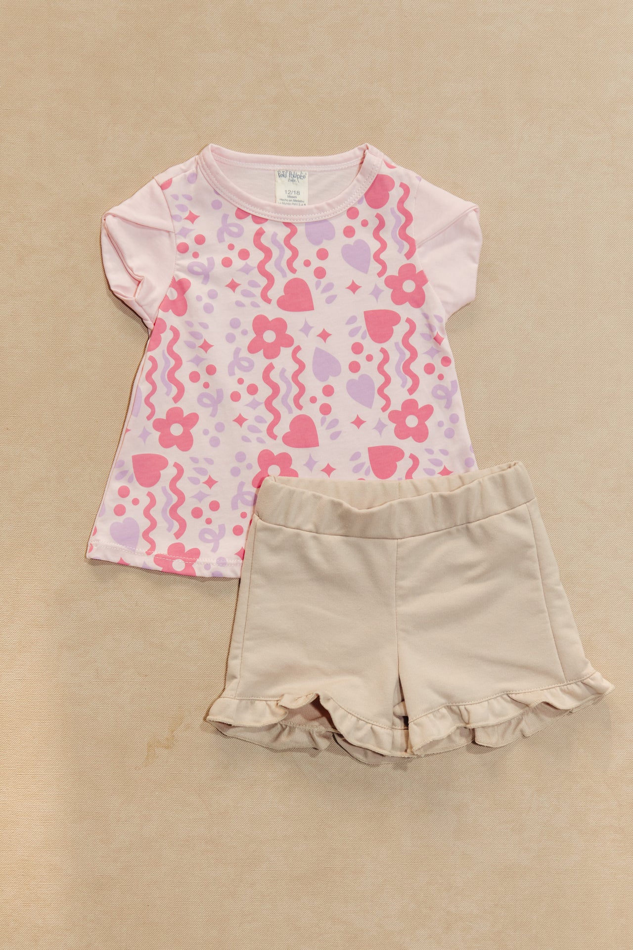 @CONJUNTO SHORT NIÑA BEBE BOLERITO