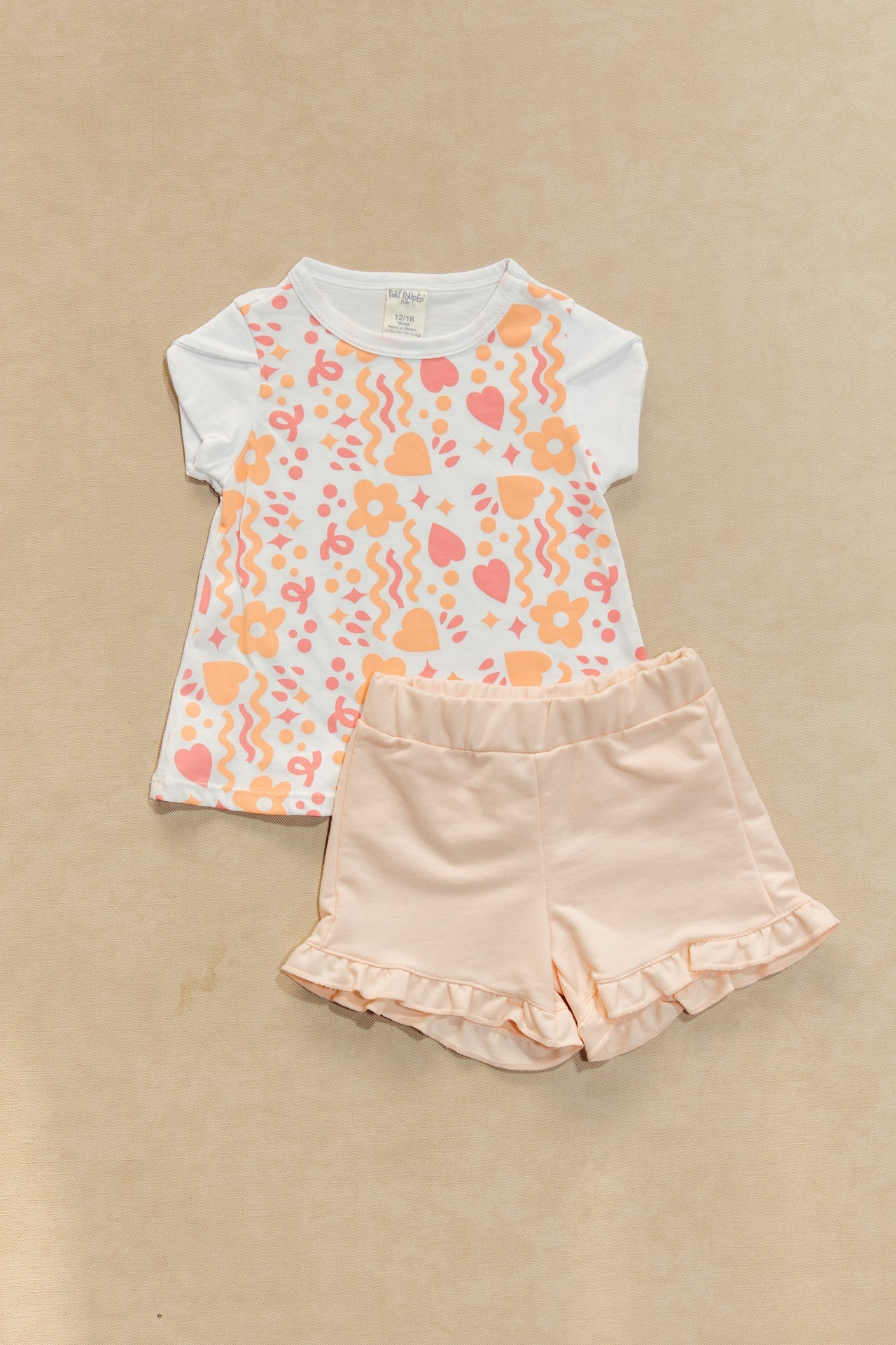 @CONJUNTO SHORT NIÑA BEBE BOLERITO