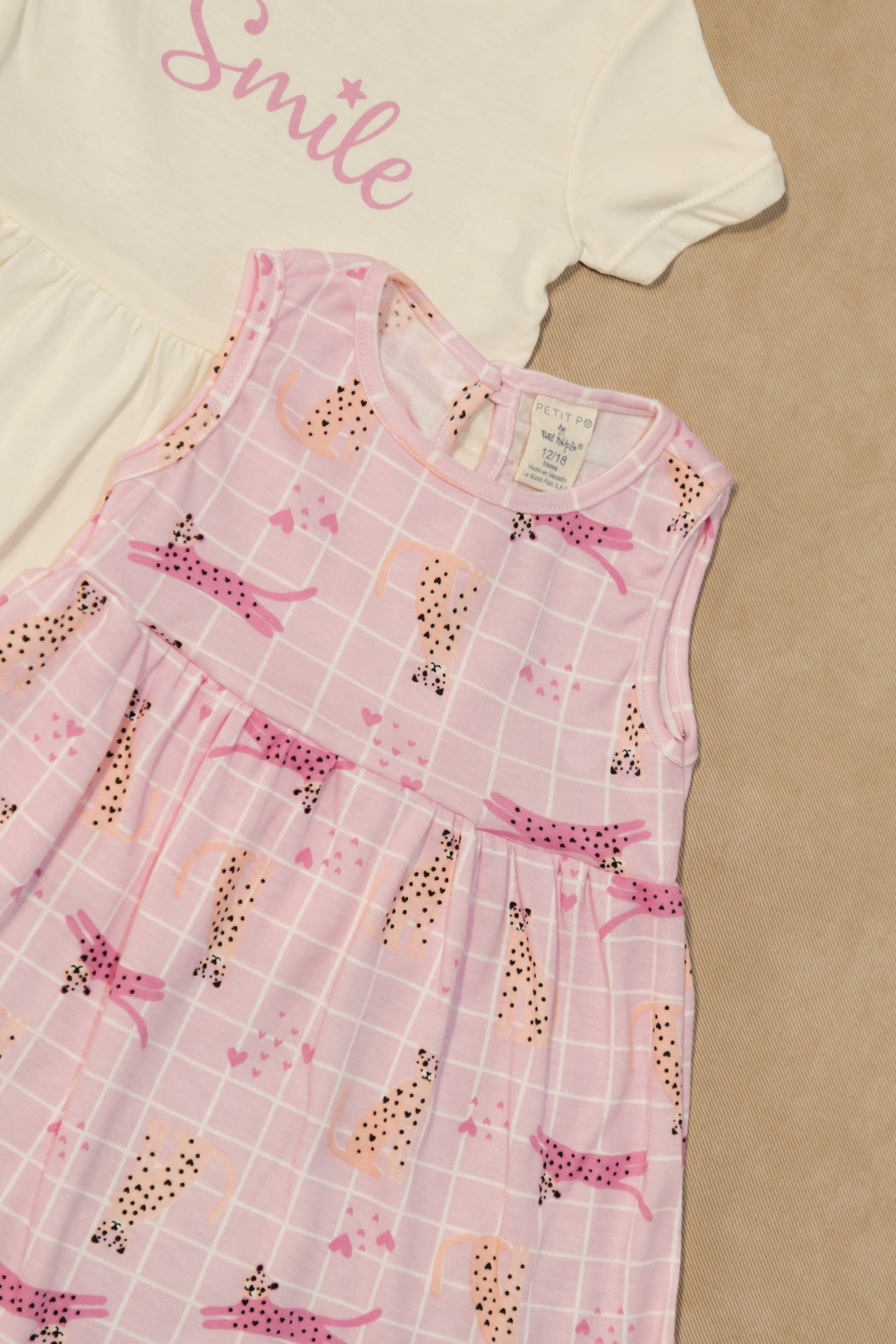 Set Vestidos Niña Bebe eco x 2