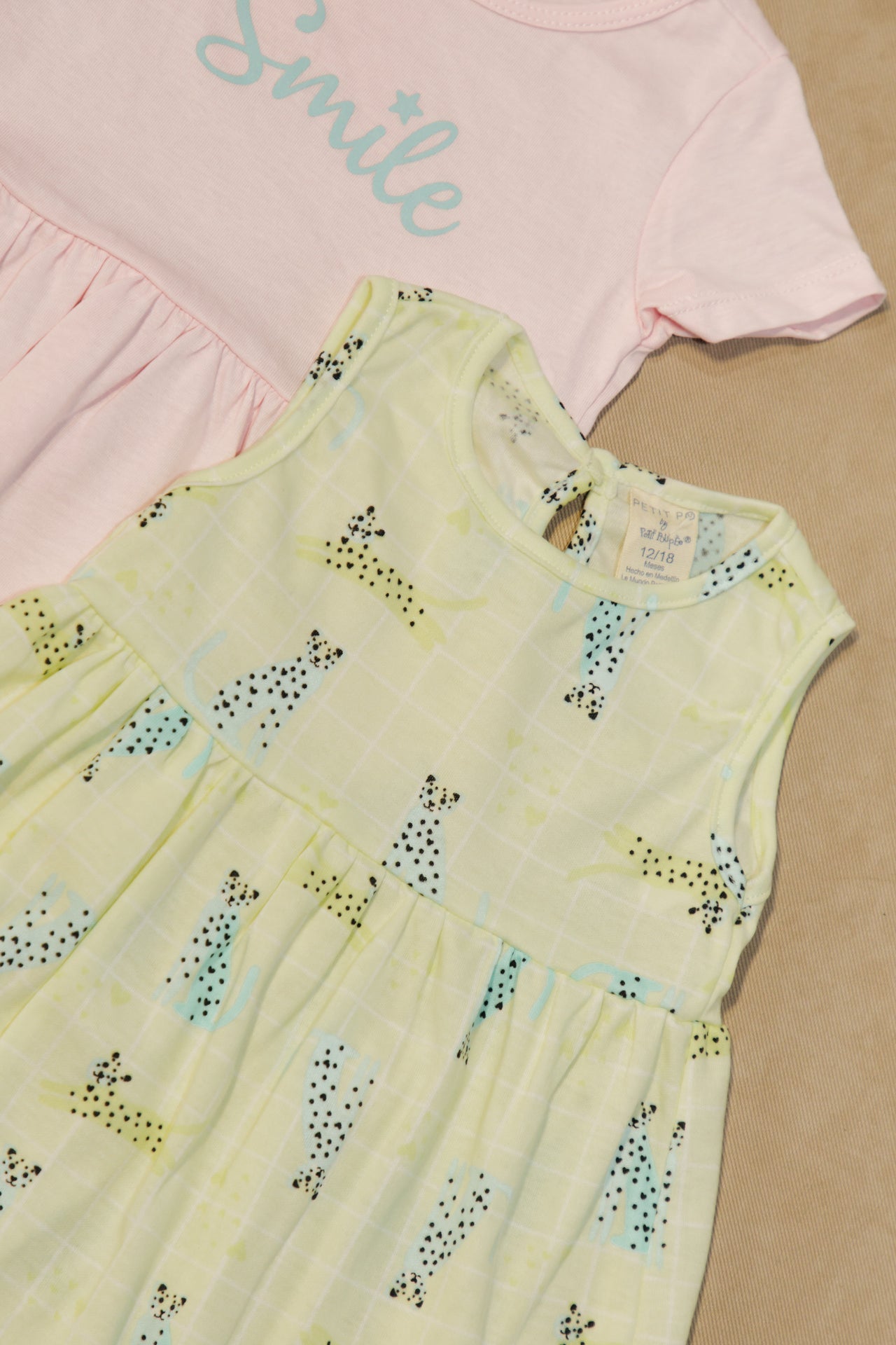 Set Vestidos Niña Bebe eco x 2