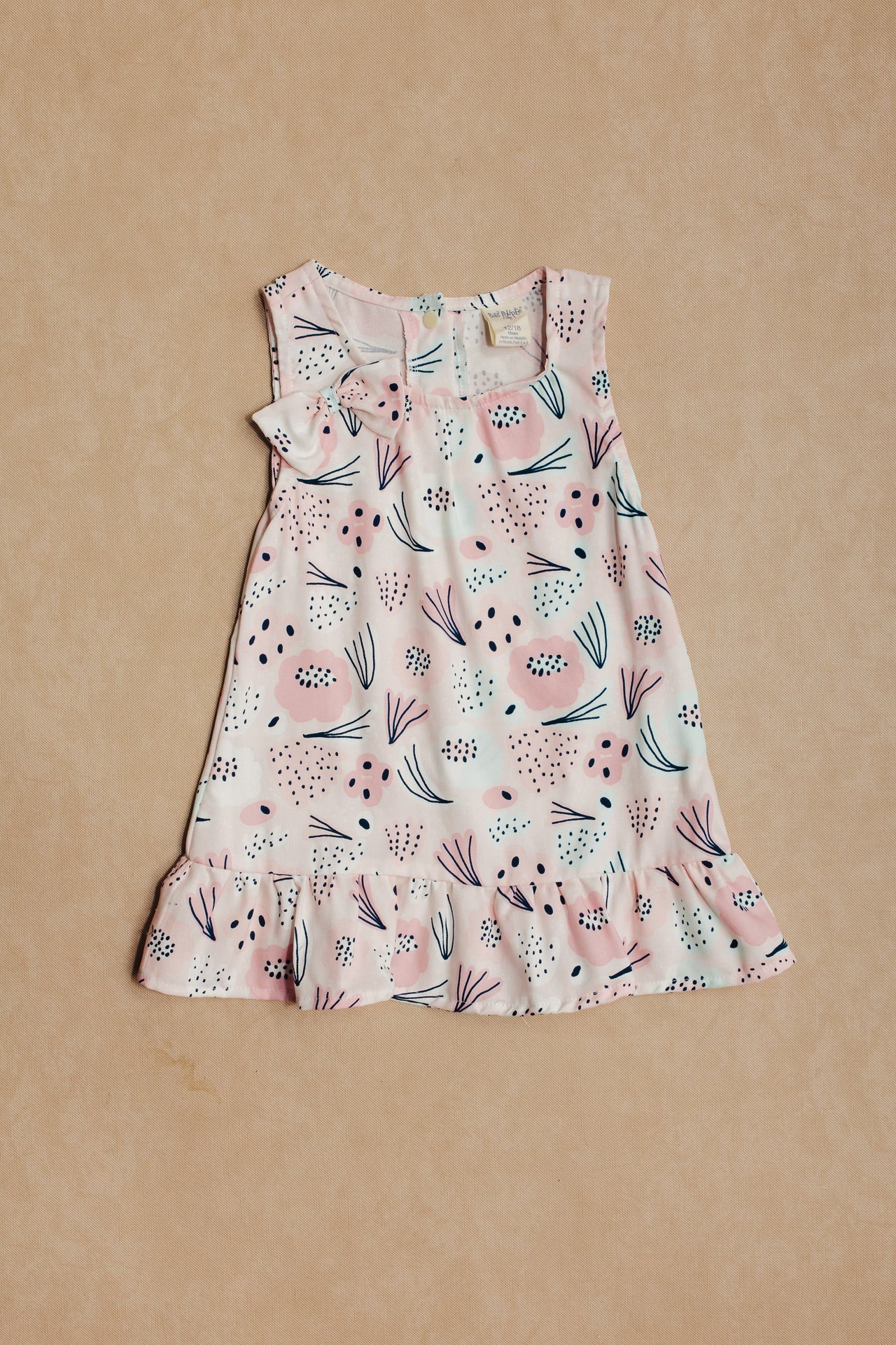 VESTIDO NIÑA BEBE  MOÑO