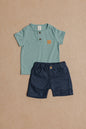 @CONJUNTO BERMUDA PLANA NIÑO BEBE