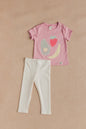 @Conjunto Legging Niña Bebé BANANA FRESA