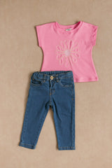 Conjunto Jean  Niña bebe